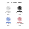 Dedeco SUNBURST 7/8'' TC DUAL DISCS PINK 1000 GRIT (S/C) 12/BX 7295